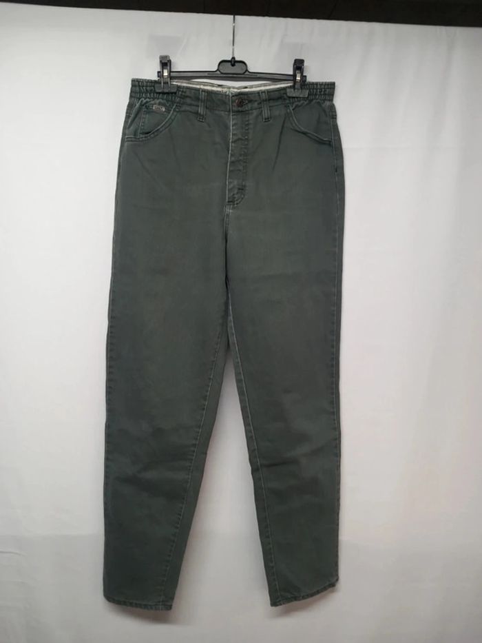 Jeans taille haute Lee Vert en coton