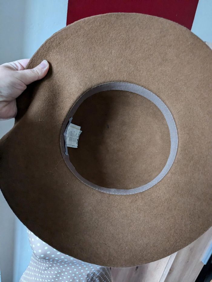 Capeline chapeau marron laine somewhere très jolie - photo numéro 4