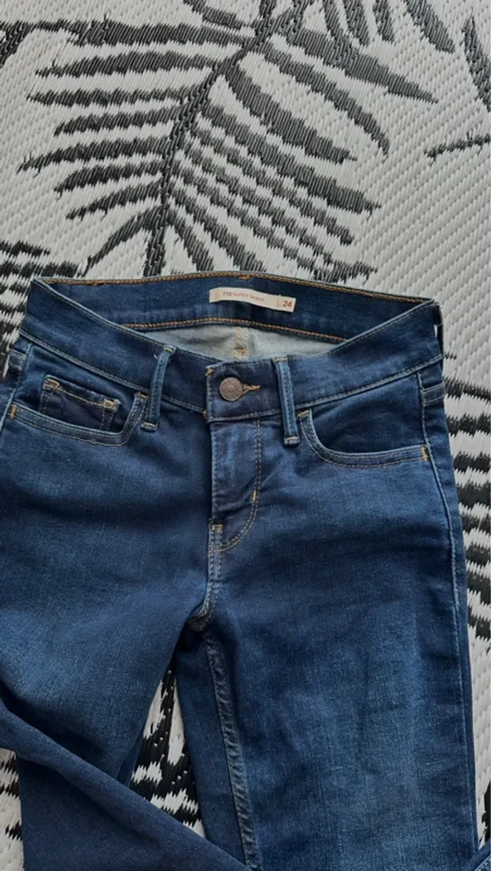 Jean super skinny Levi’s bleu foncé - photo numéro 5