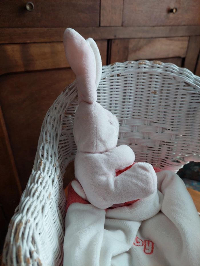Doudou mouchoir lapin Baby Playkids - photo numéro 3