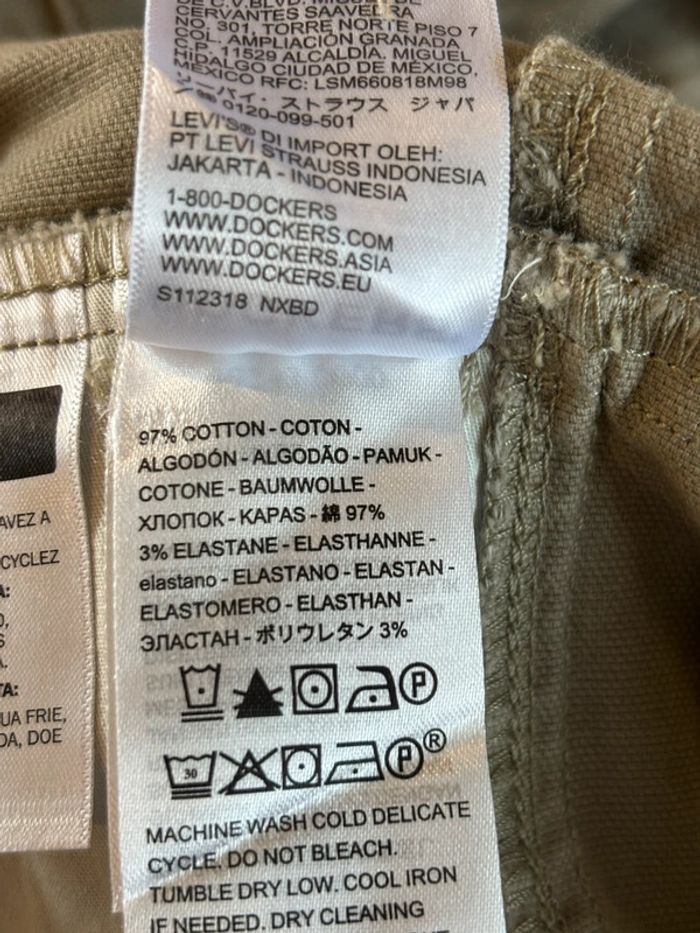 Magnifique combinaison salopette neuve kaki Dockers Levis taille 38 - photo numéro 12