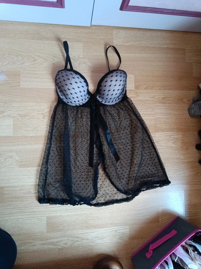 Nuisette noire dentelle 95C (95 C) - photo numéro 6