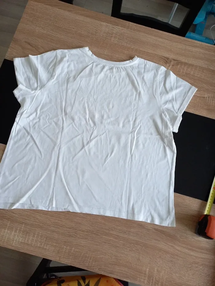 Tee-shirt blanc femme XL - photo numéro 5