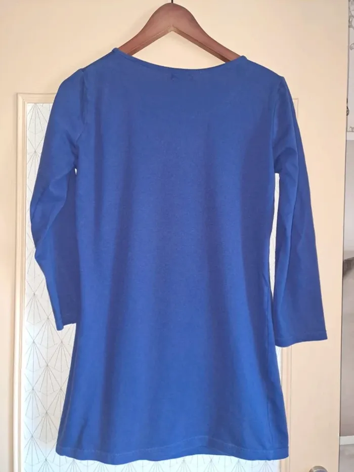 Chemise de nuit marine comme neuve tissaia basics 34/36 - photo numéro 4