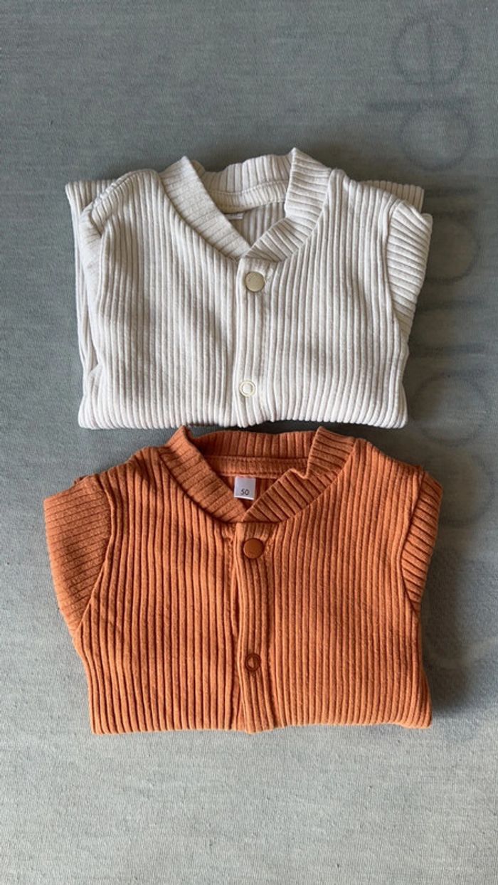 Lot de 2 combinaisons sans pieds