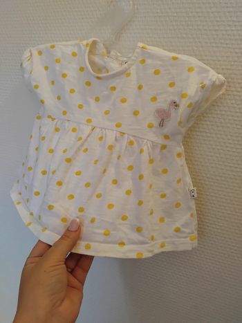 Techerts manches courtes fille 6mois