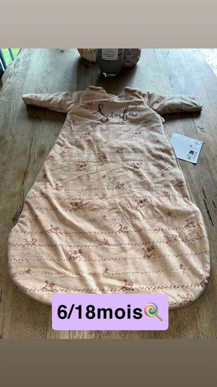 Gigoteuse 6/18 mois neuve TOG 2.5 Kiabi 🍭