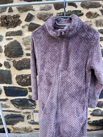Robe de chambre en polaire violet - Françoise Saget