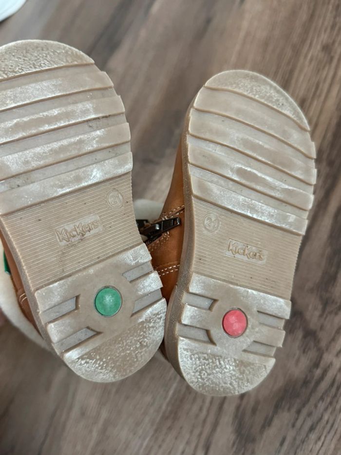 Bottines fourées cuir kickers 21 - photo numéro 6