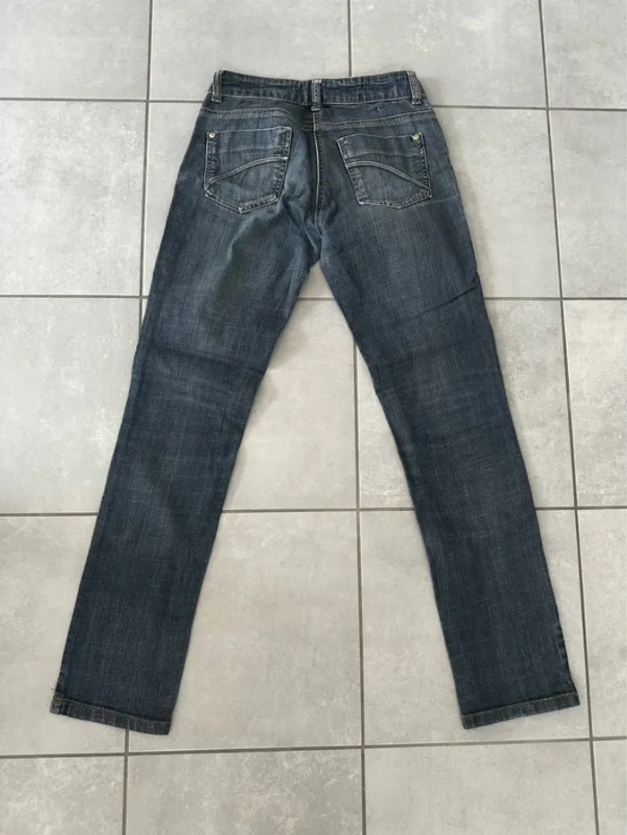 Jean droit bleu foncé - photo numéro 3