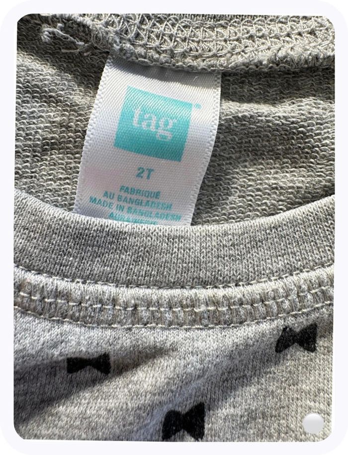 Robe manches longues grise Tag Taille 2 ans - photo numéro 4