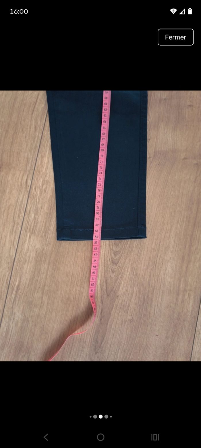 Pantalon Esprit bleu marine – Coupe droite – Taille 40 - photo numéro 7