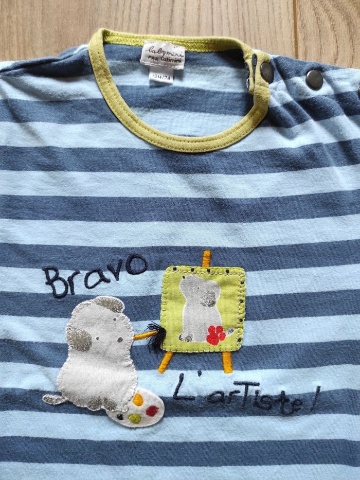 T-shirt manches longues 12 mois Catimini - photo numéro 3
