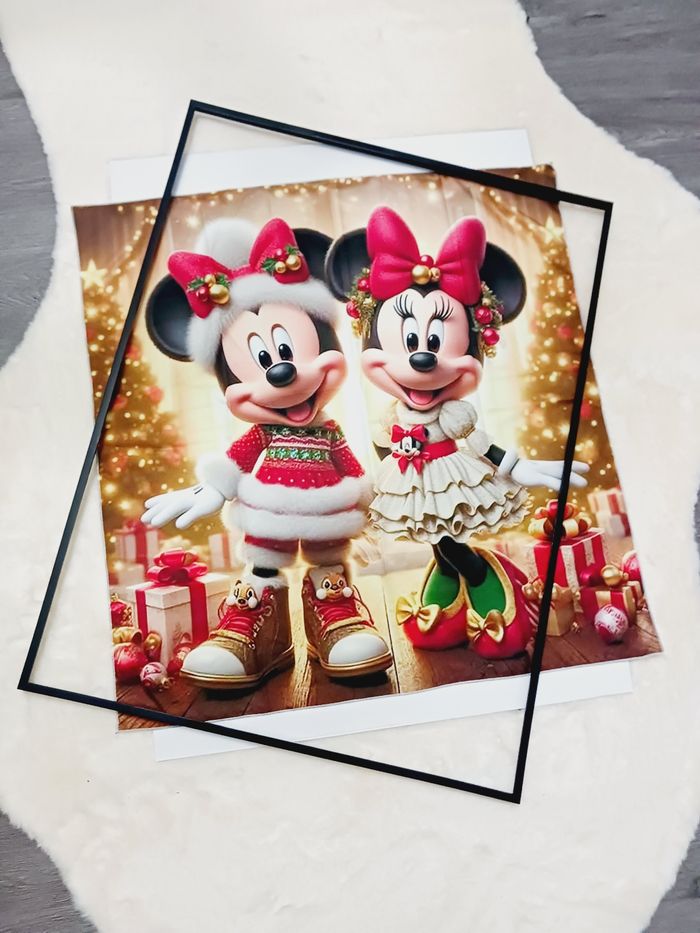 Decoration murale Impression sur toile tissus 70x70 neuf à encadrer - photo numéro 2