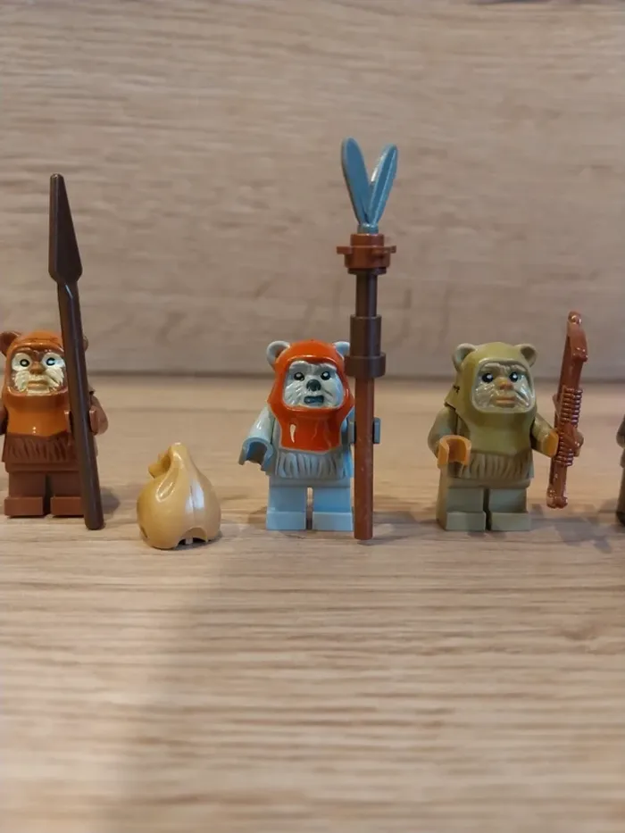 Figurines type lego 6 Ewoks star wars - photo numéro 2
