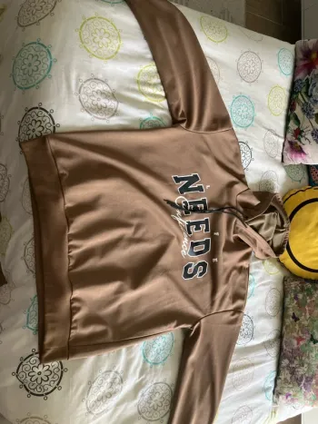 Pull à capuche marron