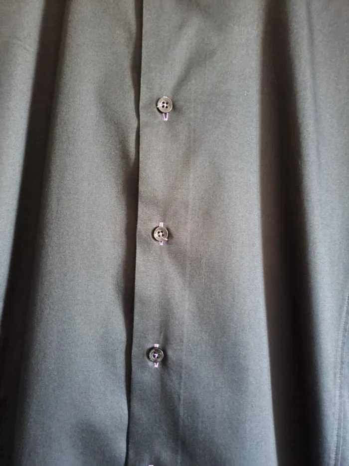 Chemise homme chic Meadrine slim fit bleue violette 39/40 M comme neuve - photo numéro 4