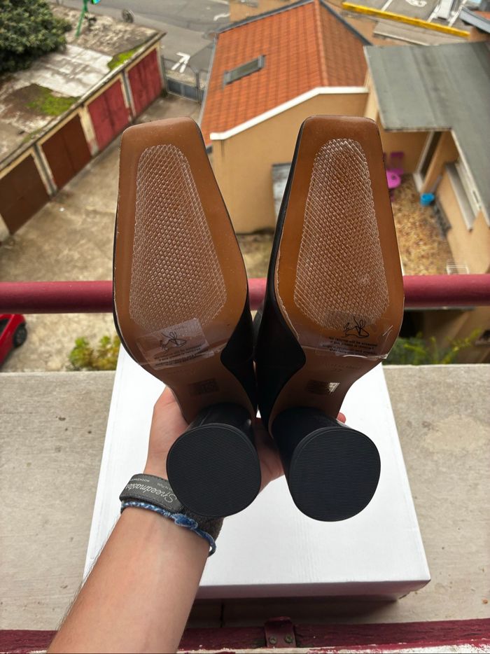 Bottines noires Jonak à talons hauts - Bandola - photo numéro 3