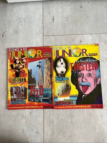 Science et Vie junior numéro 103 et 104
