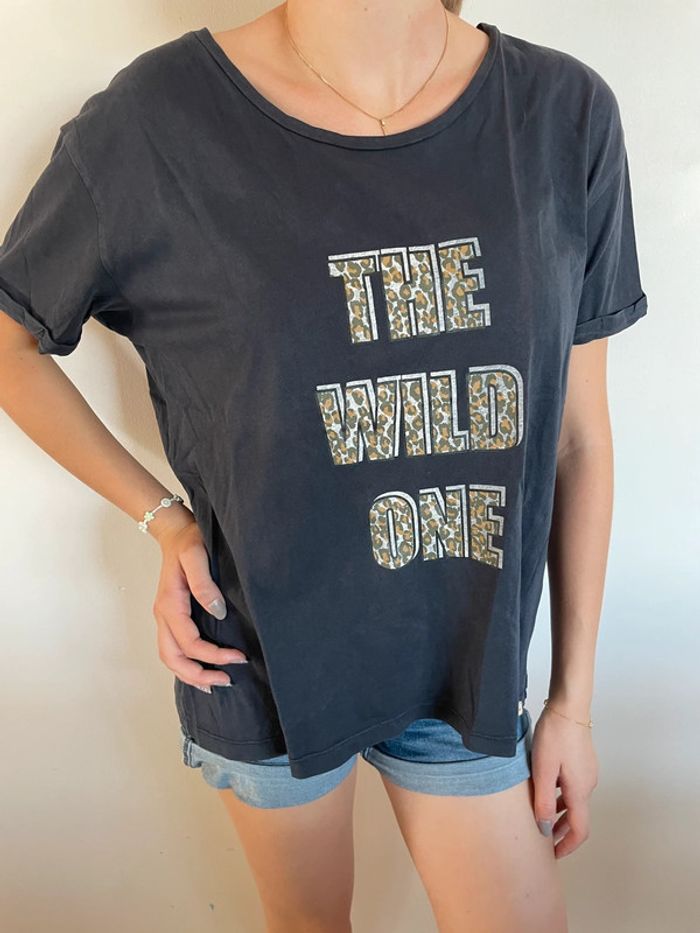 T-shirt neuf The Wilde one motif animal M - photo numéro 2