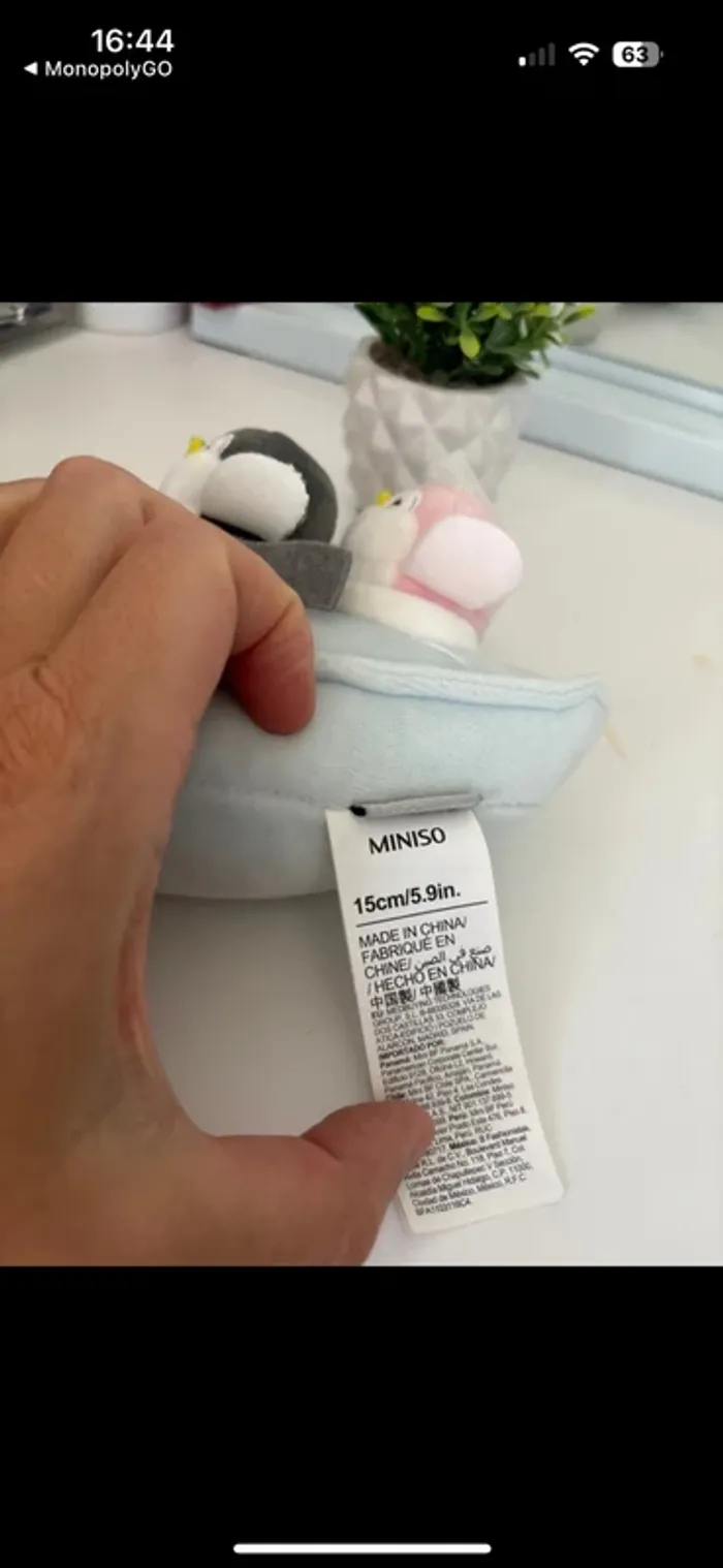 Peluche pingouin Miniso - photo numéro 3