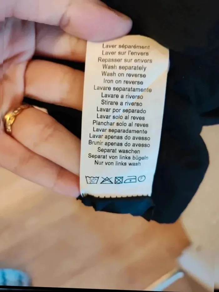 Mini jupe droite texturée noire taille 40 - photo numéro 6