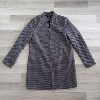 Manteau pardessus femme à motifs carreaux Only taille M