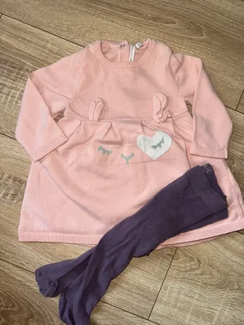 Robe rose lama 6 mois