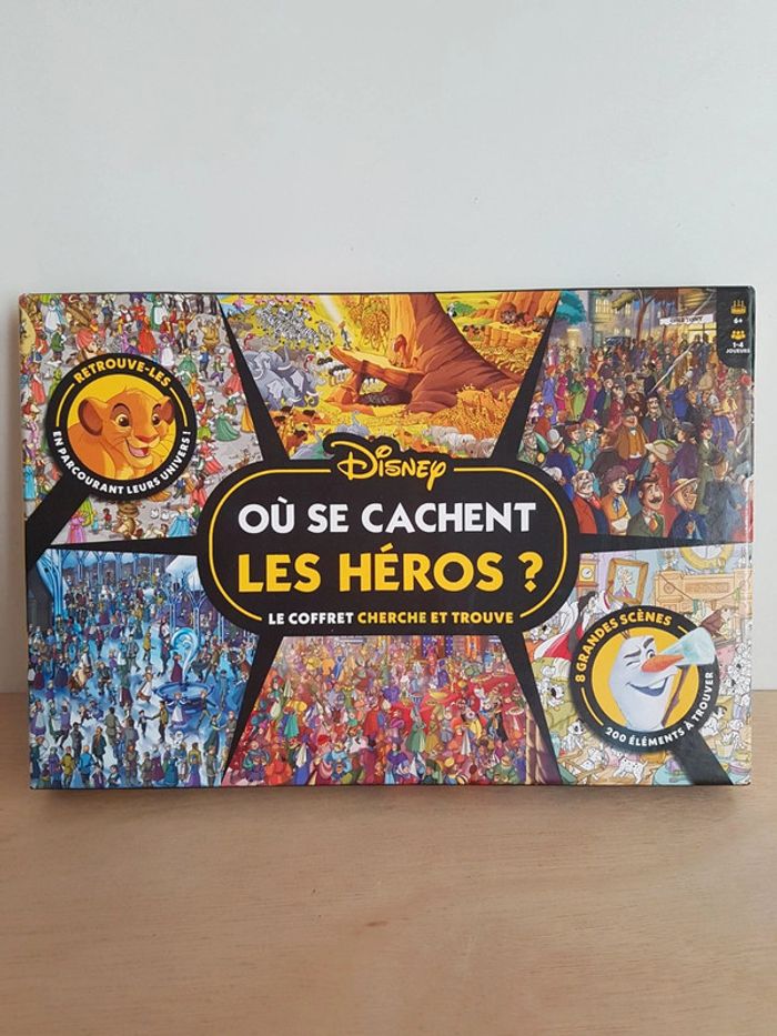 Disney jeu de société cherche et trouve Où se cachent les héros - photo numéro 2