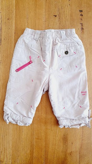 Pantalon beige doublé, taille 6 mois
