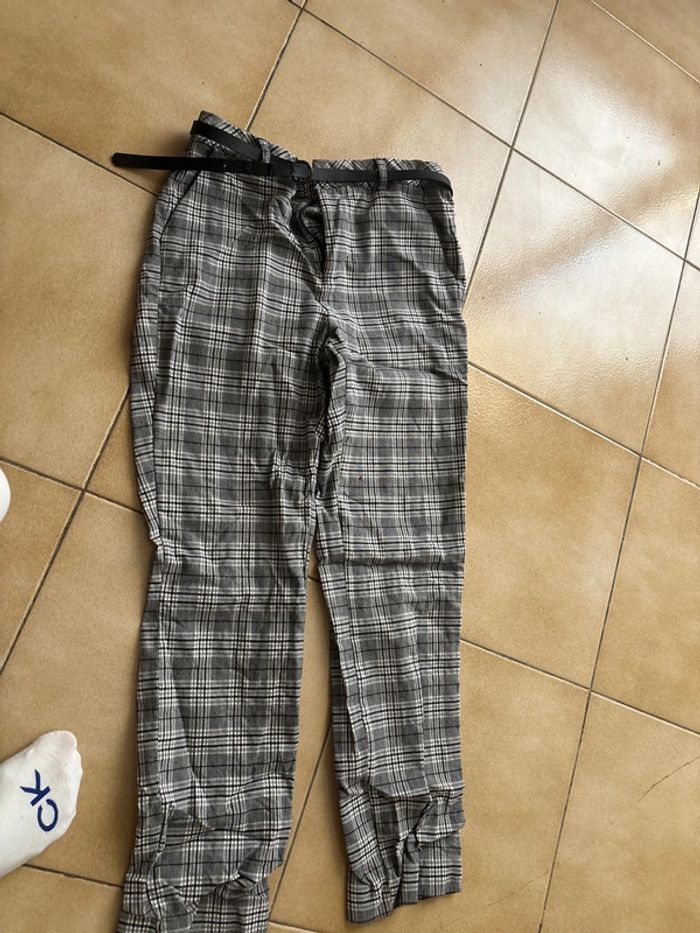 Pantalon rayer avec ceinture