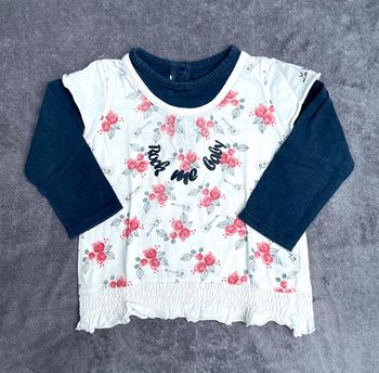 Tee-shirt fille 12 mois, la compagnie des petits