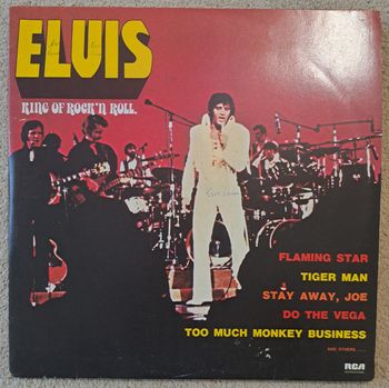 💿 Vinyle 33 tours 33T Elivs Presley King of Rock'n Roll