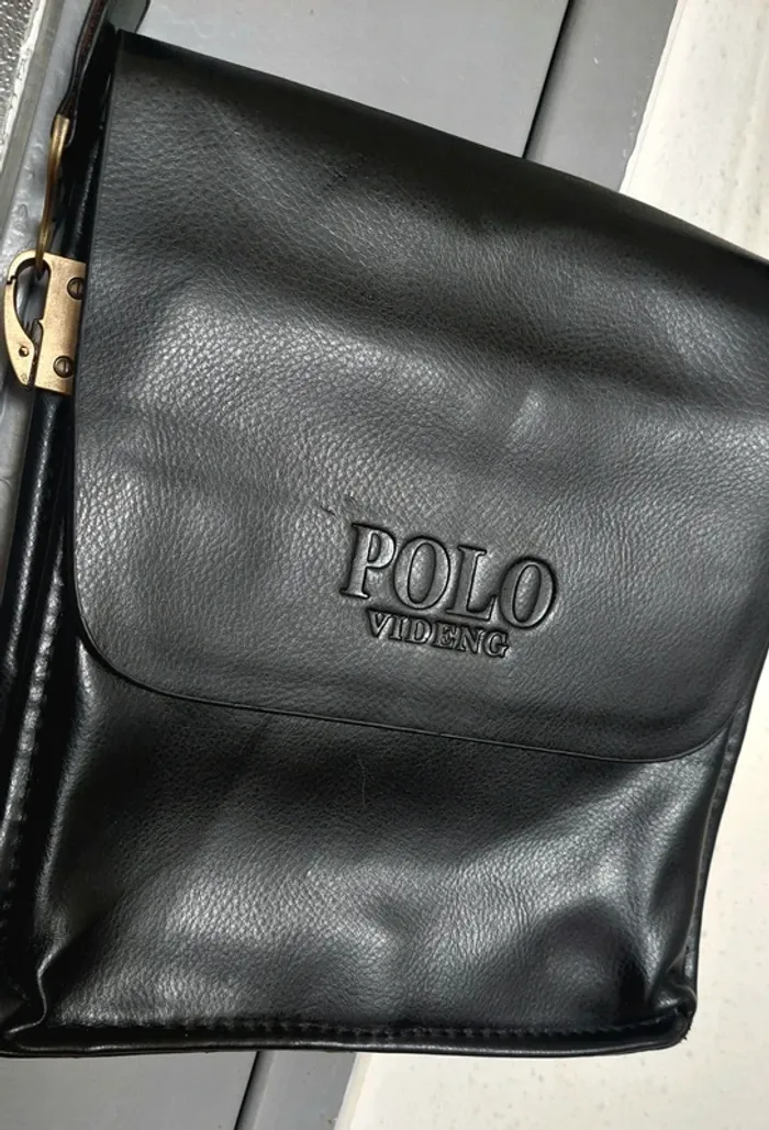 Saccoche Polo Videng Noire Homme - photo numéro 2