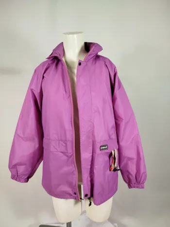 Kway vintage rose / violet - color bloc / coupe-vent imperméable vintage A257