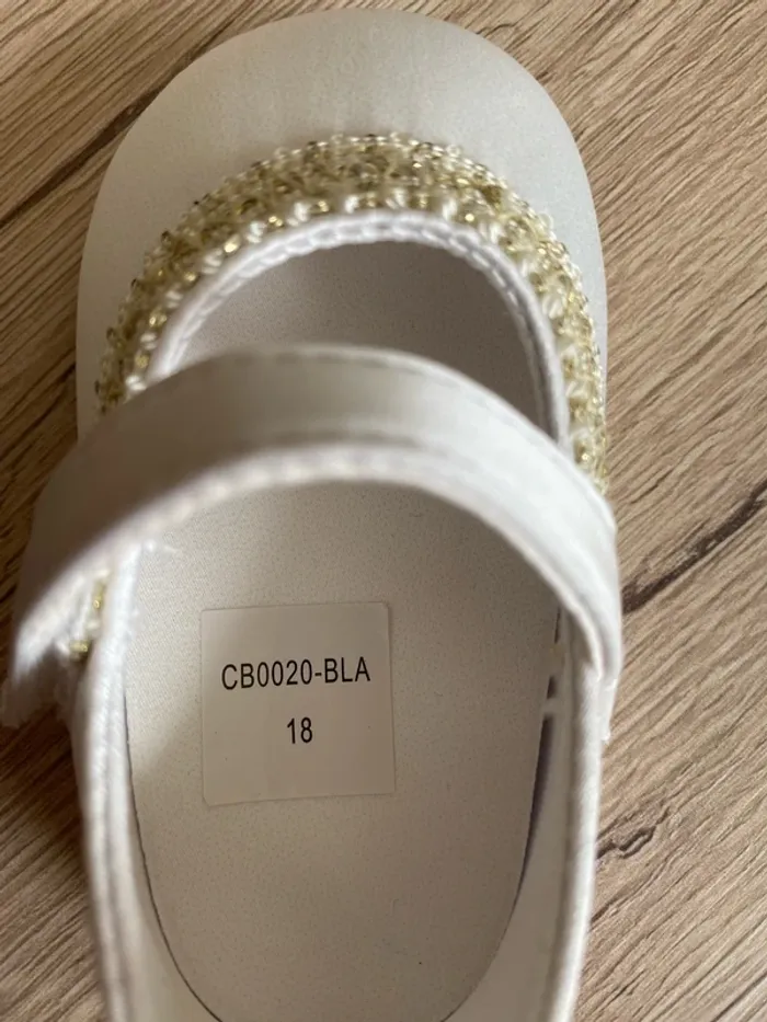 Chaussure de cérémonie crème bébé fille Orchestra taille 18 - photo numéro 3