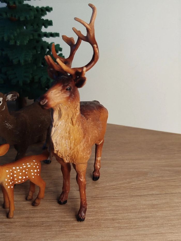 Schleich Papo Mojo famille cervidés figurine animal de la forêt - photo numéro 4