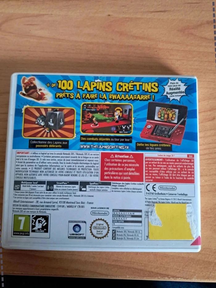 Jeu 3DS Lapins Crétins la grosse bagarre - photo numéro 2