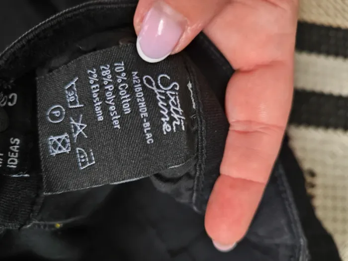 Jean cargo noir Sixth June – Taille 33 – Neuf avec étiquette - photo numéro 4
