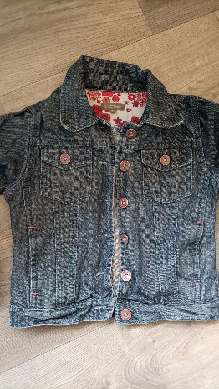 Veste en jean fille 4 ans