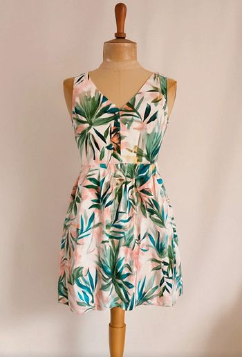 Robe Camaïeu à imprimé feuillage femme taille 36