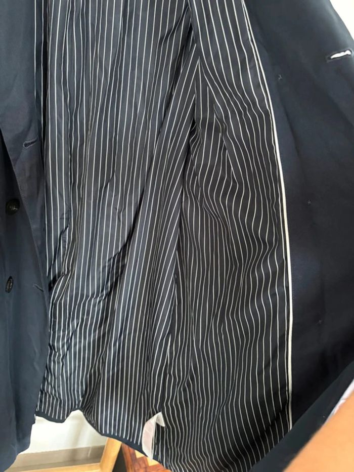 Trench long bleu marine - VILA taille M - photo numéro 7