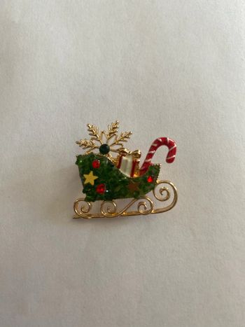 Broche traîneau de Noël