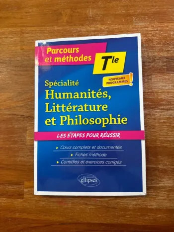 Livre spécialité humanités littérature et philosophie