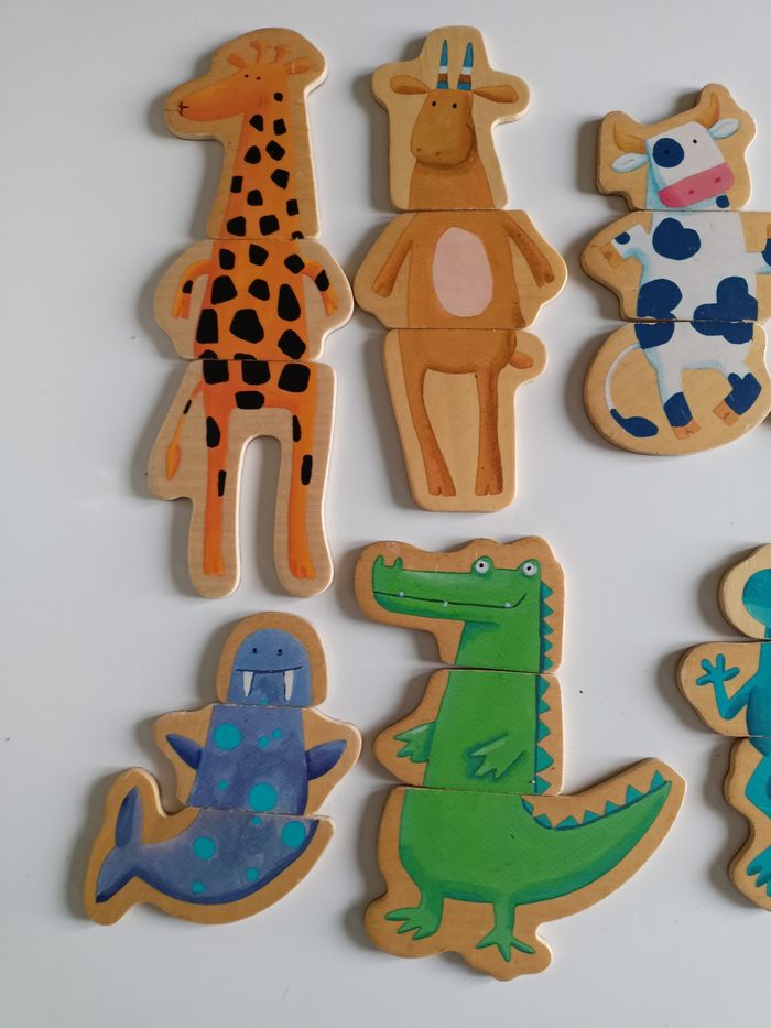 Magnetic's animaux rigolos Djeco en bois complet - photo numéro 7
