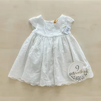 Robe été fille blanche orchestra 9 mois 71 cm
