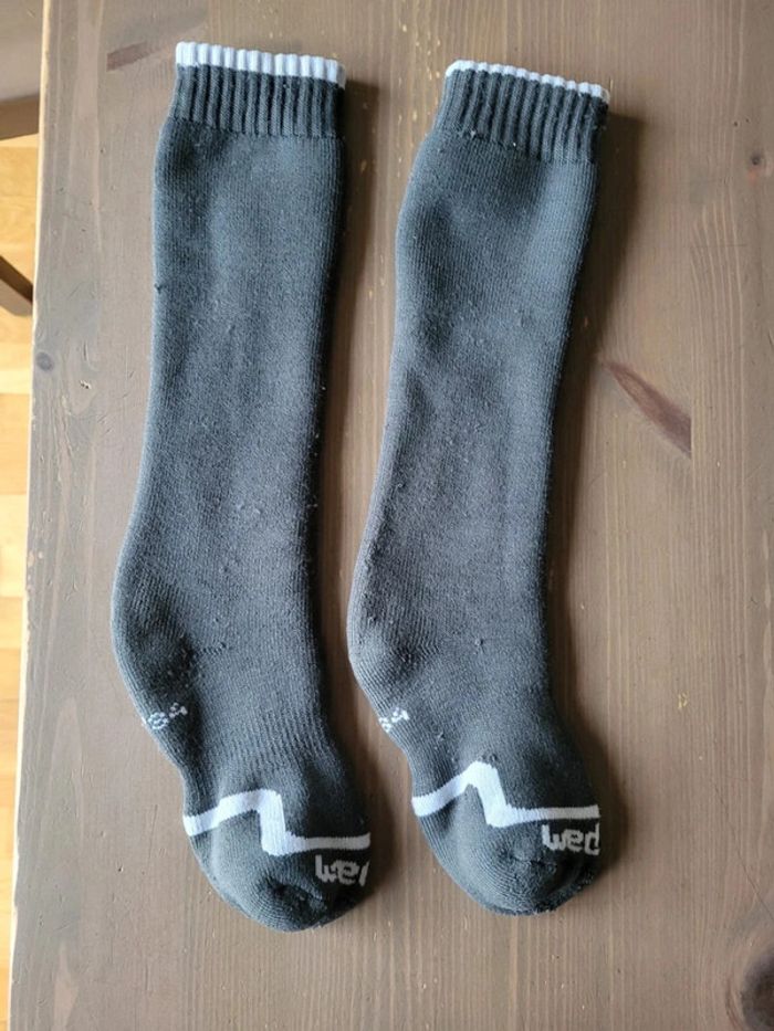 Chaussettes de ski 31/34 Wed'ze bien moelleuses et chaudes gris - photo numéro 2