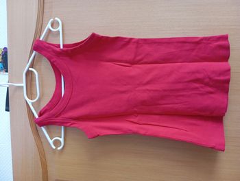 Top débardeur rouge femme