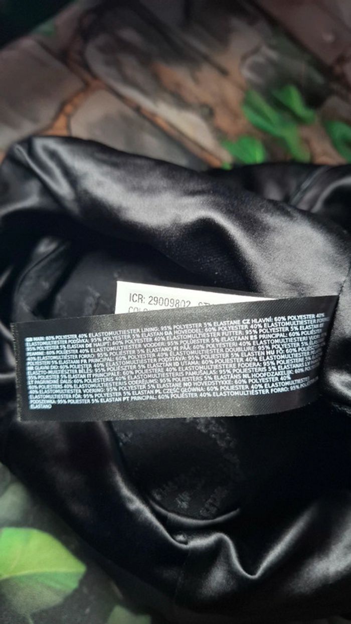 Robe noire fleurs tissu jacquard - photo numéro 20