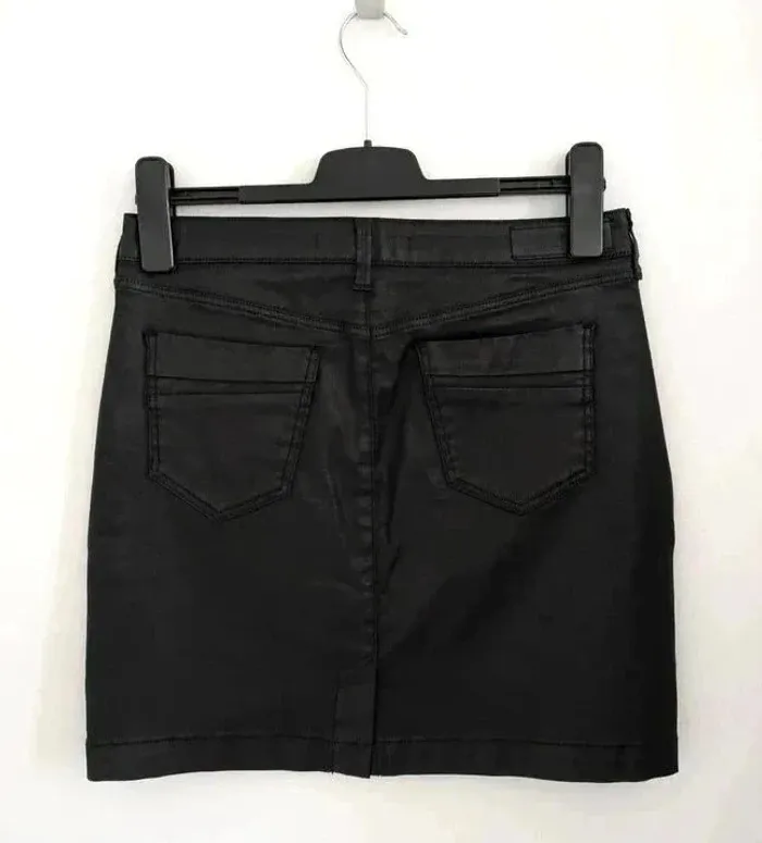 Jupe noire en coton - Comptoir des cotonniers - taille 38 - photo numéro 2